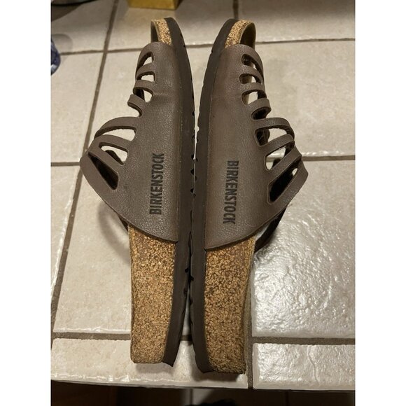 Birkenstock Granada Sandals Leather Slide Open Toe Brown Women's 37 EU, 6.5 US - Picture 5 of 8